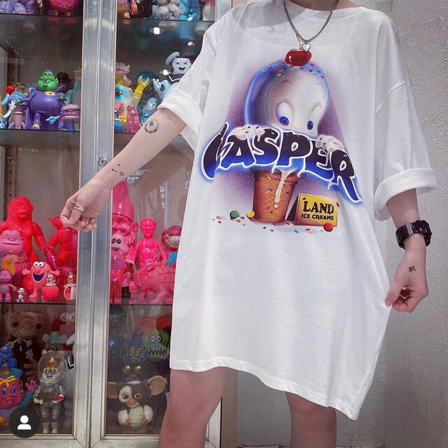 MILKBOY(ミルクボーイ)のMILKBOY  CASPER BIG Tシャツ　キャスパー　ホワイト メンズのトップス(Tシャツ/カットソー(半袖/袖なし))の商品写真