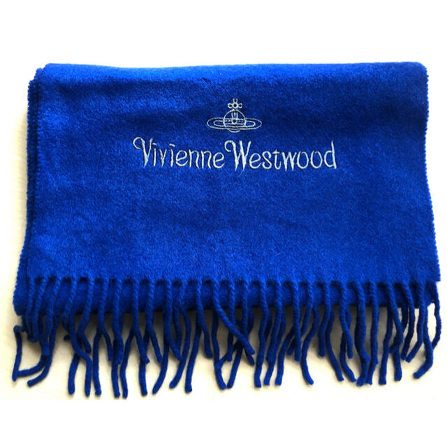 Vivienne Westwood(ヴィヴィアンウエストウッド)のヴィヴィアンウエストウッド　Vivienne Westwood マフラー　ブルー レディースのファッション小物(マフラー/ショール)の商品写真