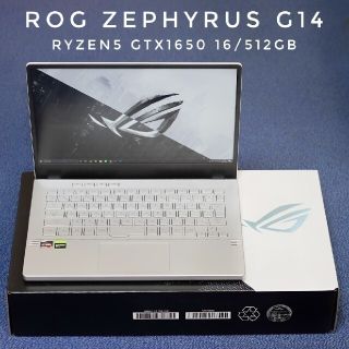 エイスース(ASUS)のASUS ROG Zephyrus G14 ムーンライトホワイト(ノートPC)