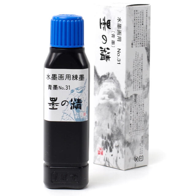 新品未使用！墨の精 水墨画用 No.31 青墨 100g 墨運堂   エンタメ/ホビーのアート用品(書道用品)の商品写真