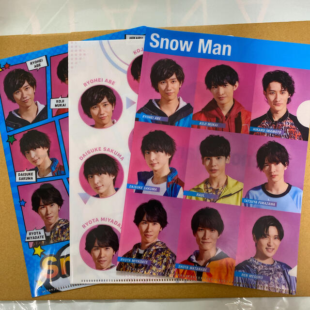 Johnny's(ジャニーズ)のSnowMan SixTONES クリアファイル エンタメ/ホビーのタレントグッズ(アイドルグッズ)の商品写真