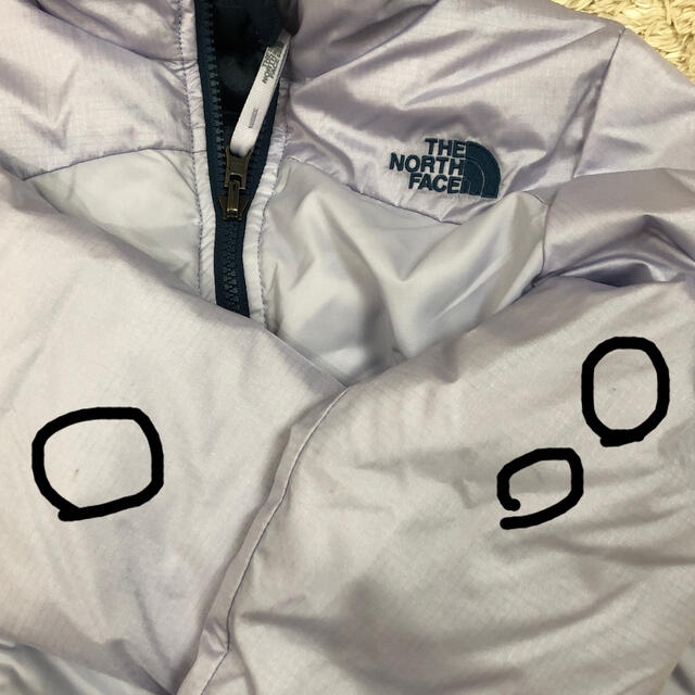 THE NORTH FACE(ザノースフェイス)のともパパ様専用⭐︎ノースフェイス　リバーシブル　ダウン　110 キッズ/ベビー/マタニティのキッズ服女の子用(90cm~)(ジャケット/上着)の商品写真