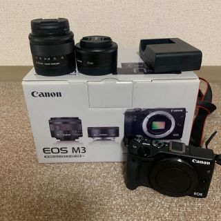 Canon - EOS M3 ダブルレンズキットの通販 by どら's shop|キヤノン
