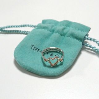 ティファニー(Tiffany & Co.)のTiffany & Co.　オープンハート リング 8号(リング(指輪))