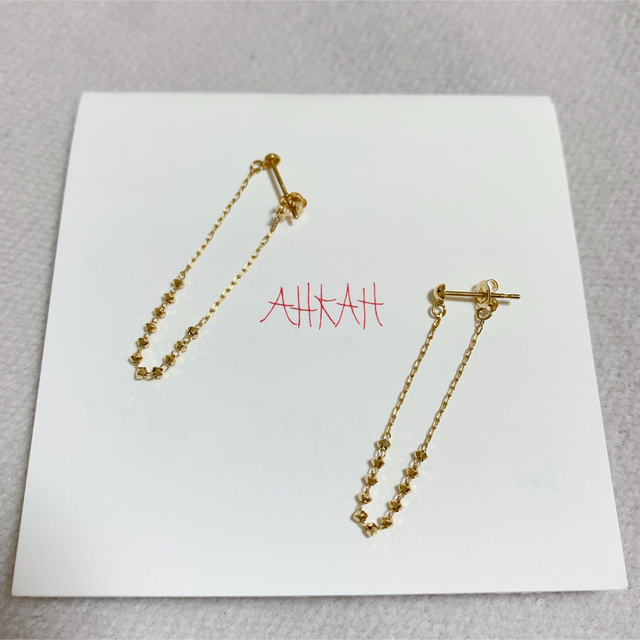 29700円素材AHKAH ミモザピアス YG