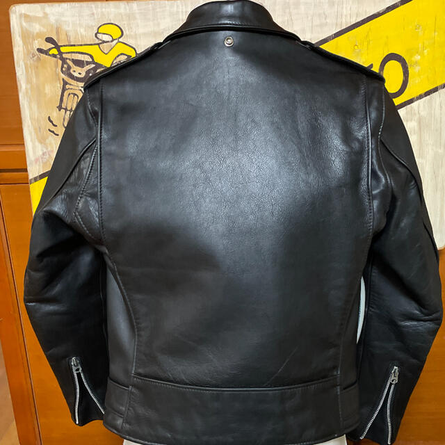 schott(ショット)の美品‼️schott Wライダース613US 36インチ メンズのジャケット/アウター(ライダースジャケット)の商品写真