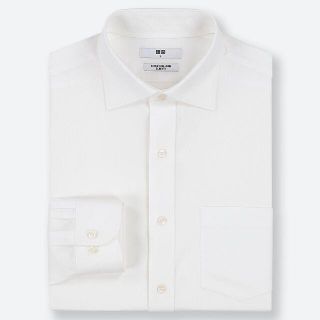 ユニクロ(UNIQLO)のユニクロ  ファインクロススーパーノンアイロンスリムフィットシャツセミワイド L(シャツ)