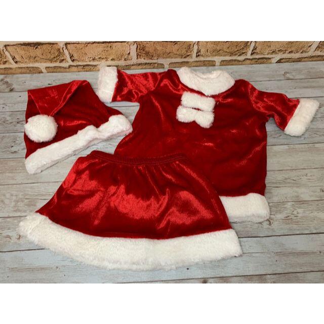 クリスマス G100 サンタ コスプレ ベビー 衣装 クリスマスパーティー 仮装 キッズ/ベビー/マタニティのキッズ服女の子用(90cm~)(スカート)の商品写真