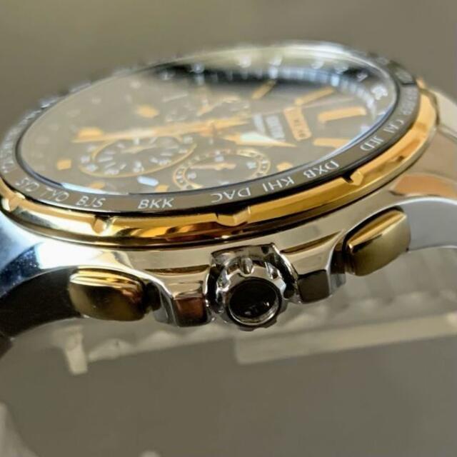 SEIKO - 【訳あり美品】SEIKO 電波ソーラー クロノグラフ セイコー