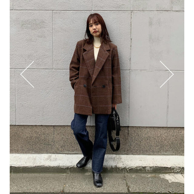 moussy - 新作をお安く♡moussy CHECK MIDDLE ジャケット♡茶の moussy - 新作をお安く♡moussy CHECK MIDDLE ジャケット♡茶の