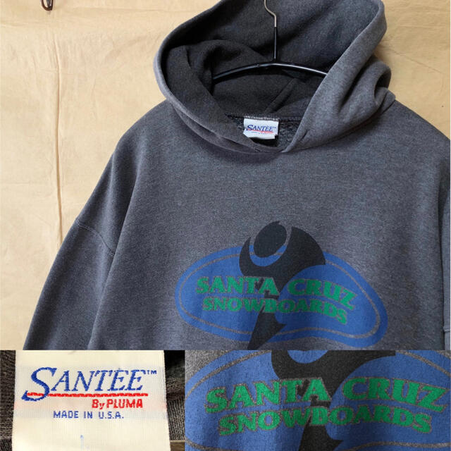 INDEPENDENT - 90s Santa Cruz Snowboards パーカー L グレーの INDEPENDENT - 90s Santa Cruz Snowboards パーカー L グレーの