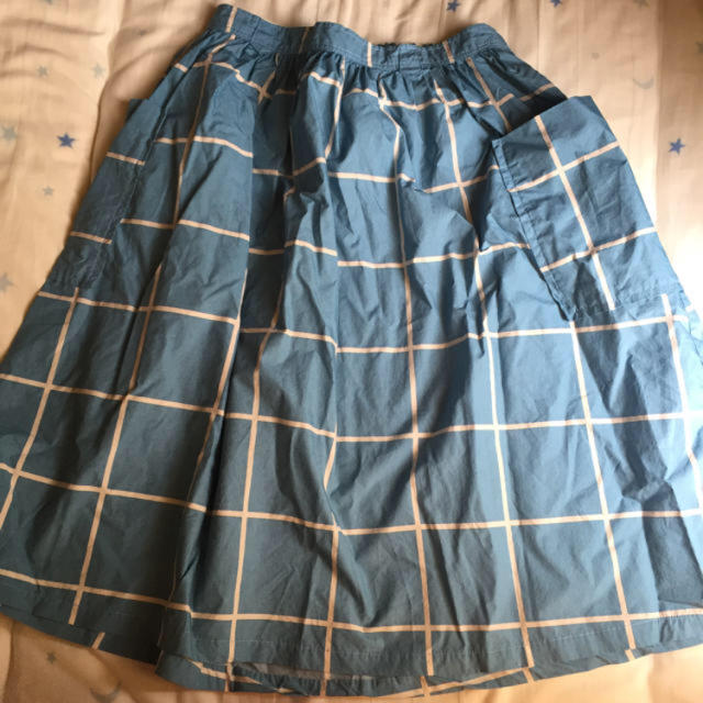 bulle de savon(ビュルデサボン)のタイルチェックスカート レディースのスカート(ひざ丈スカート)の商品写真
