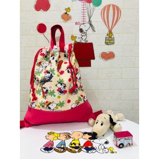マ茶こ様専用です。ハンドメイドスヌーピー ★体操服袋・巾着袋★【10】(体操着入れ)