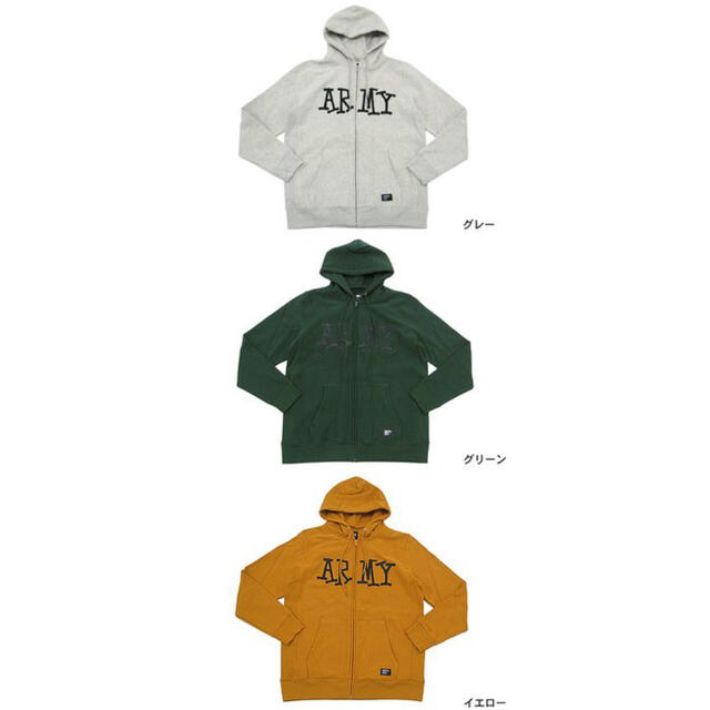 STUSSY(ステューシー)の値下げ★USED★Stussy ARMY プルオーバーパーカー US Mサイズ メンズのトップス(パーカー)の商品写真