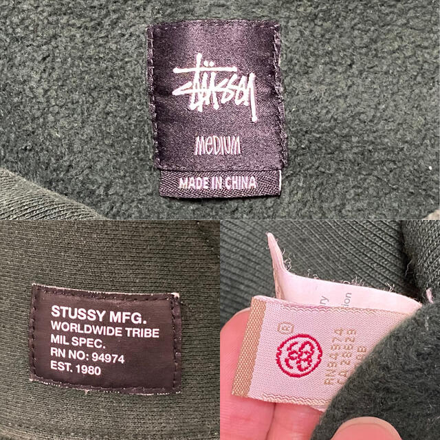 STUSSY(ステューシー)の値下げ★USED★Stussy ARMY プルオーバーパーカー US Mサイズ メンズのトップス(パーカー)の商品写真