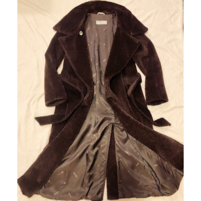 セール♫極美品♡MaxMara ふわほわ艶々アルパカ混ガウンコート 1