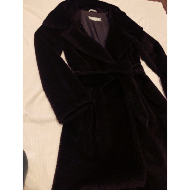 セール♫極美品♡MaxMara ふわほわ艶々アルパカ混ガウンコート 2