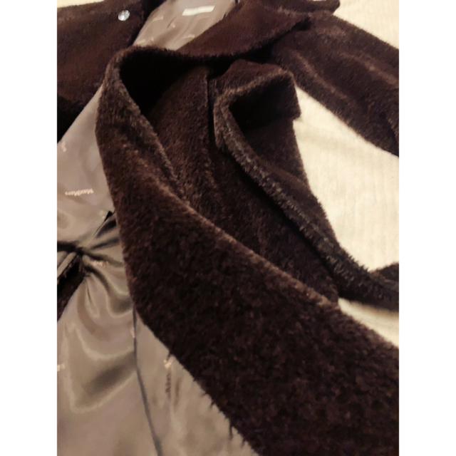 セール♫極美品♡MaxMara ふわほわ艶々アルパカ混ガウンコート 3