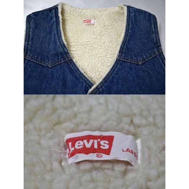 Levi's(リーバイス)の＠色落ち綺麗 リーバイス Levi's デニムボアベストj393 70s メンズのトップス(ベスト)の商品写真