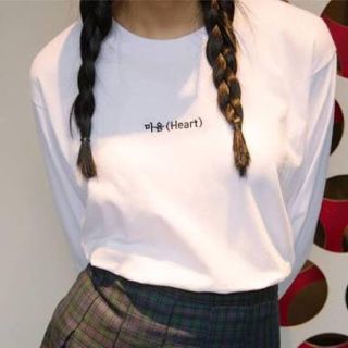 ミックスエックスミックス(mixxmix)のセール！！韓国 ハングル トップス(Tシャツ(長袖/七分))