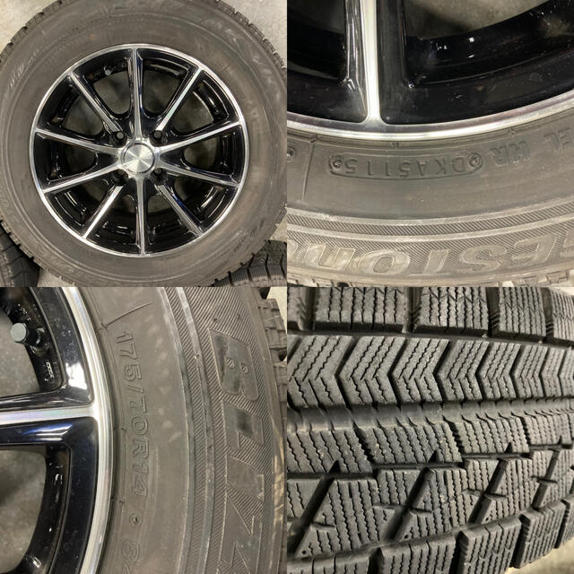 175/70R14 スタッドレス 4本 アルミホイールセット 14インチ 1