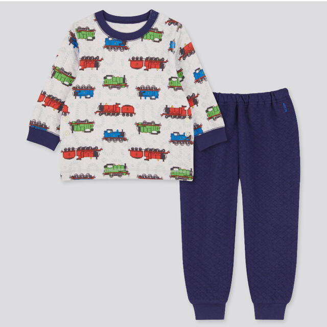 UNIQLO(ユニクロ)のトーマスパジャマ　2点set キッズ/ベビー/マタニティのキッズ服男の子用(90cm~)(パジャマ)の商品写真