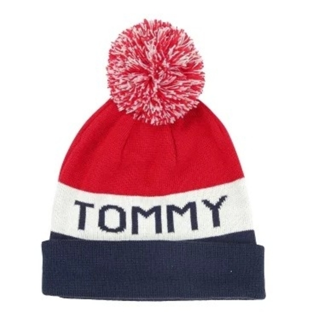 TOMMY HILFIGER(トミーヒルフィガー)のTOMMY HILFIGER ニット帽 ネイビーブレザー レディースの帽子(ニット帽/ビーニー)の商品写真