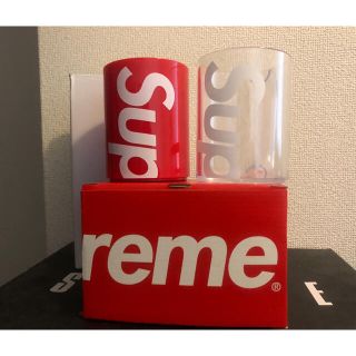 シュプリーム(Supreme)の新品未使用 20ss Supreme Heller Mugs Red ２つセット(グラス/カップ)