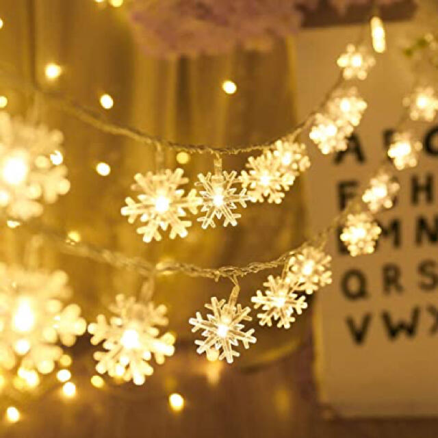 セールSALE％OFFセールSALE％OFFLEDイルミネーションライト クリスマス 雪の結晶 5m50球 飾り付け 電飾 蛍光灯電球 