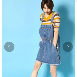 アズールバイマウジー(AZUL by moussy)のデニムサロペットスカート(その他)