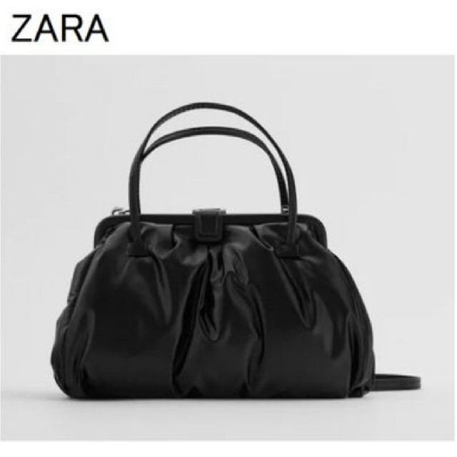 【新品】ZARA クラスプ留めソフトミニクロスボディバッグ ハンドバッグ