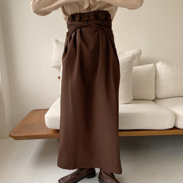 Lawgy original wrap skirt Brown