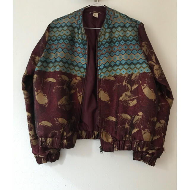 ゴブラン織風　ジャケット レディースのジャケット/アウター(ブルゾン)の商品写真
