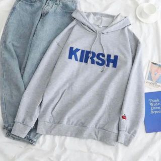 KIRSH キルシー　パーカー　グレー　韓国ファッション　上着(パーカー)