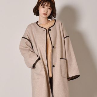 レトロガール(RETRO GIRL)のkarinさま　パイピングコート　新品(ロングコート)