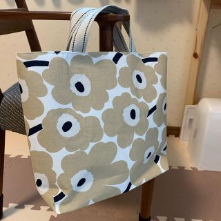 マリメッコ(marimekko)のマリメッコ　ミニウニッコベージュ　トートバック　マチあり(トートバッグ)