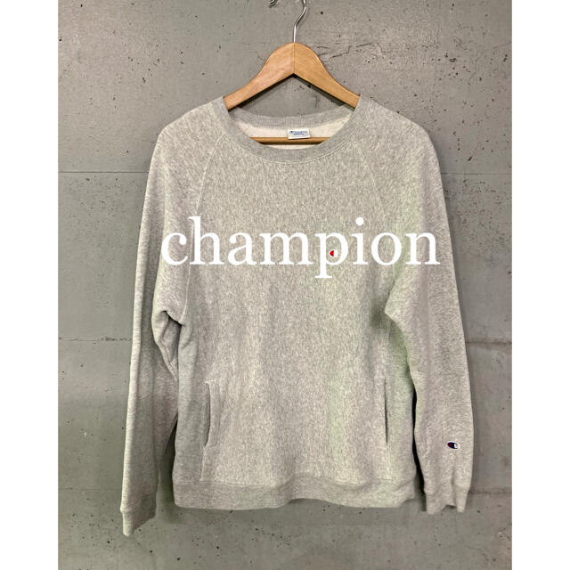 champion サイドポケット付きスウェット！青タグ！リバースウィーブ！champion