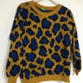 ベネトン(BENETTON)のヒョウ柄ニット(ニット/セーター)