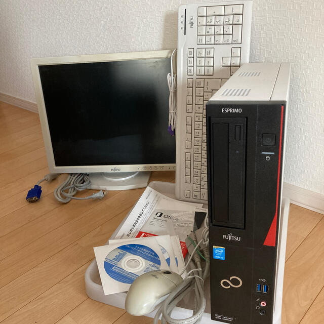 富士通 - 富士通パソコン D552/KX MS office &17型モニタ付