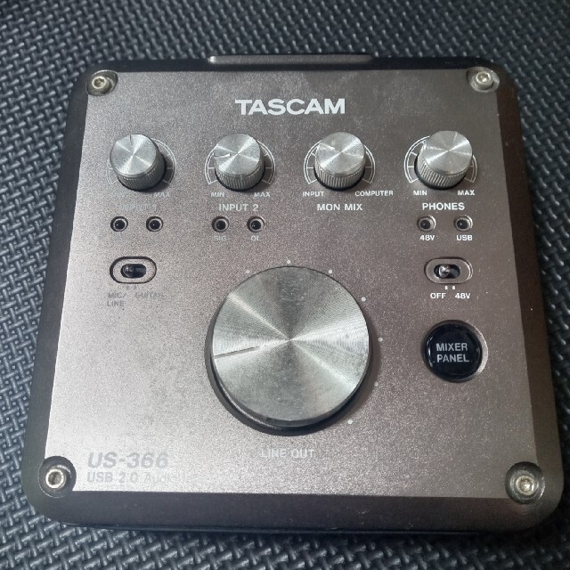 TASCAM　us-366 楽器のDTM/DAW(オーディオインターフェイス)の商品写真