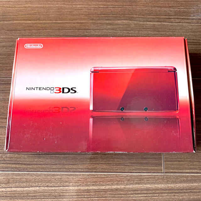 ニンテンドー3DS(ニンテンドー3DS)の【動作確認済み･美品】Nintendo 3DS 本体 フレアレッド エンタメ/ホビーのゲームソフト/ゲーム機本体(携帯用ゲーム機本体)の商品写真