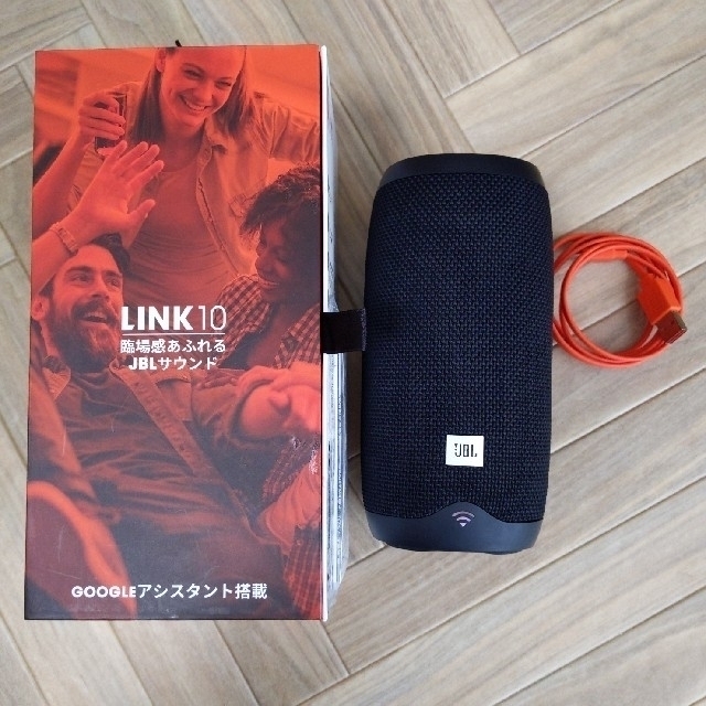 jbl link10 音声認識対応 ポータブル スピーカー ジャンク スマホ/家電/カメラのオーディオ機器(スピーカー)の商品写真