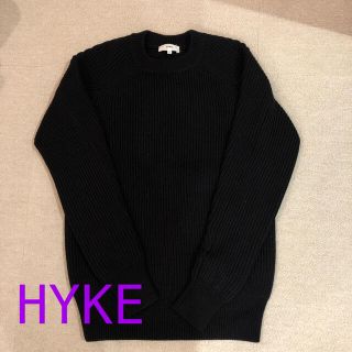 HYKE ミリタリーニット