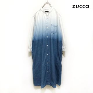 ズッカ(ZUCCa)のzucca ズッカ★長袖デニムシャツワンピース グラデーション(ロングワンピース/マキシワンピース)