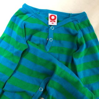 マリメッコ(marimekko)のkatvig オーガニックコットン　カバーオール　80(カバーオール)