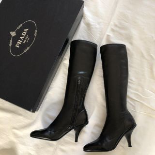 プラダ(PRADA)の【美品】PRADA ロングブーツ(ブーツ)