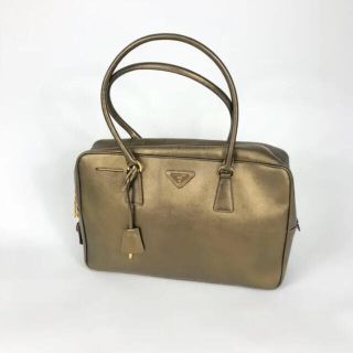 プラダ(PRADA)のPRADA プラダ サフィアーノ　ブロンズ バッグ(トートバッグ)