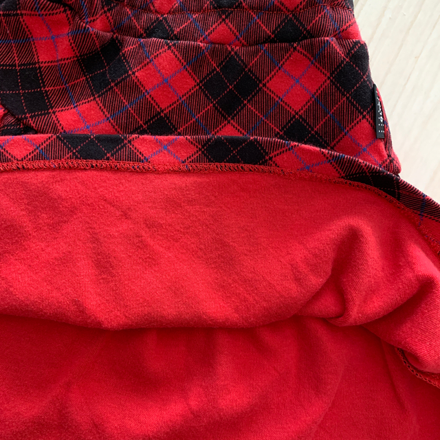 ベルメゾン(ベルメゾン)のスカート 赤チェック 100cm ベルメゾン キッズ/ベビー/マタニティのキッズ服女の子用(90cm~)(スカート)の商品写真