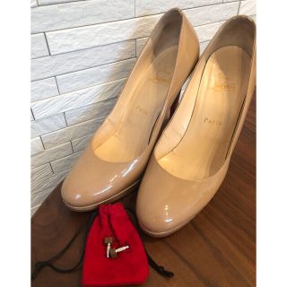 クリスチャンルブタン(Christian Louboutin)のクリスチャンルブタン　ニュウシンプルパンプ　ヌード　38.5(ハイヒール/パンプス)