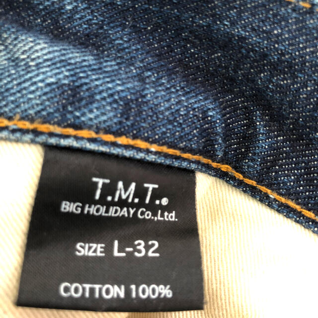 TMT(ティーエムティー)の【SALE】TMT クラッシュ　パンツ　ワッペン　デニム メンズのパンツ(デニム/ジーンズ)の商品写真